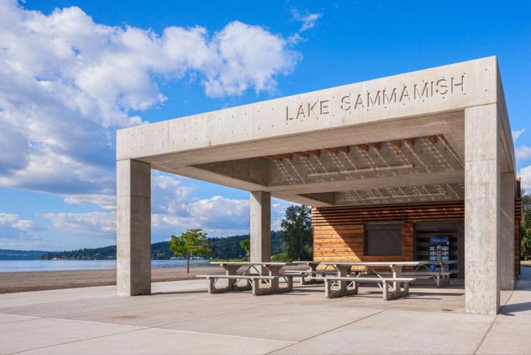 美国Sam湖州立公园更衣室重建水泥石膏新型轻质隔墙板